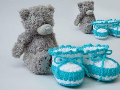 How to crochet booties, master class for beginners